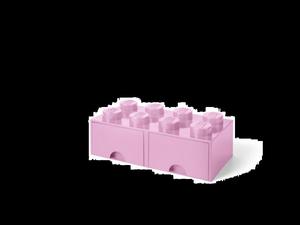 LEGO 40061738 Pojemnik na klocki z szufladami 4x2 rowy - 2862390091