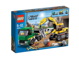 LEGO City 4203 Koparka z transporterem - 2847621172
