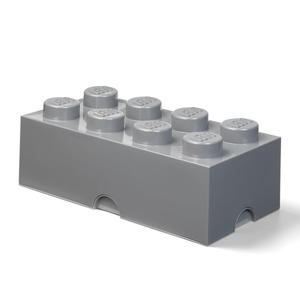 LEGO Classic 40041754 Pojemnik klocek LEGO Brick 8 - Ciemnoszary - 2862390940
