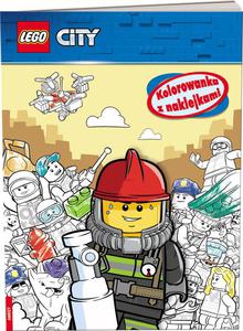 LEGO CITY NA6001 KOLOROWANKA Z NAKLEJKAMI - 2862713513