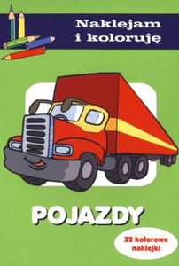 Pojazdy. Naklejam i koloruj - 2847900927