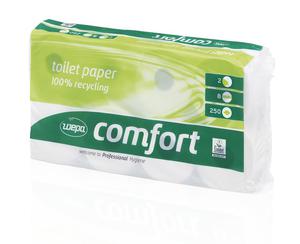 Papier toaletowy MT1 maa rolka makulatura Comfort, 250 listkw, 64szt, 2 warstwy Wepa 060740 027050 - 2852784711