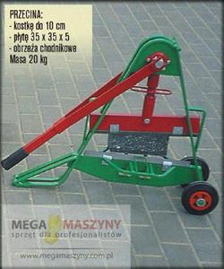 RATY 0,5% NA CAY ASORTYMENT Gilotyna mechaniczna do kostki, pyt GM 370/100/A - 2825635015