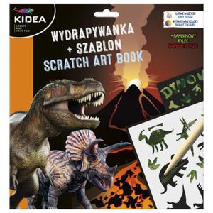 Wydrapywanka Zdrapywanka Dinozaury z szablonami - 2869927550