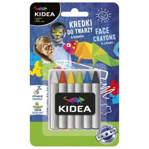Kredki do malowania twarzy 6 kolorw - 2875076061