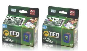 Zestaw tuszy TFO HP 350 351 XL (CB336EE, CB338EE) czarny + kolor - 2825279084