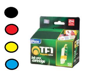 5x Tusz TFO Epson 1281-1284 (T1281-T1284) 2xczarny + niebieski + czerwony + ty - 2825279148