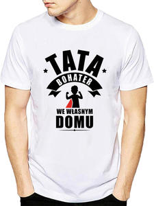 Koszulka mska - TATA BOHATER - Prezent na dzie Ojca