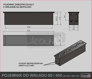 Kami Pojemnik do wkadu 95/450 --- NAJTANIEJ W DECOFIRE!! ZAPYTAJ O OFERT: 668-151-378 - 2822788982