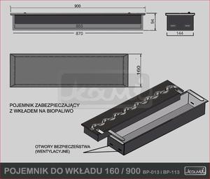 Kami Pojemnik do wkadu 160/900 --- NAJTANIEJ W DECOFIRE!! ZAPYTAJ O OFERT: 668-151-378 - 2822788989