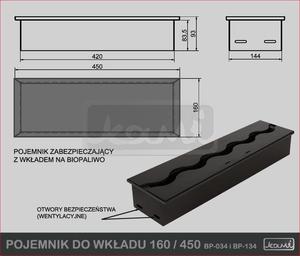 Kami Pojemnik do wkadu 160/450 --- NAJTANIEJ W DECOFIRE!! ZAPYTAJ O OFERT: 668-151-378 - 2822788984