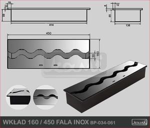 Kami Wkad do biokominka 160/450 FALA  --- NAJTANIEJ W DECOFIRE!! ZAPYTAJ O OFERT: 668-151-378 - 2822788949