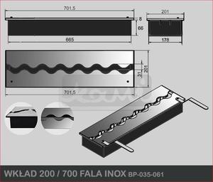 Kami Wkad do biokominka 200/700 FALA --- NAJTANIEJ W DECOFIRE!! ZAPYTAJ O OFERT: 668-151-378 - 2822788961