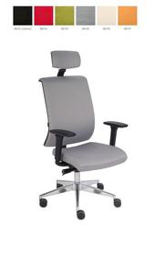 Fotel biurowy Grospol Level BT HD chrome tkanina ADAMANTIO --- NAJTANIEJ W DECOFIRE!! ZAPYTAJ O OFERT: 668-151-378 - 2822789652