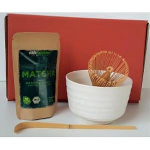 Zestaw - japoska MATCHA + mioteka CHASEN + yeczka CHASHAKU + miseczka - 2860438225