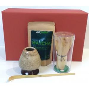 Zestaw MATCHA - BIO Matcha + mioteka CHASEN + yeczka CHASHAKU + stojak CHASENTATE - 2865980666