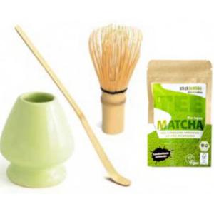 Zestaw MATCHA - mioteka CHASEN + stojak, yeczka CHASHAKU, 30g BIO MATCHA - 2873889834