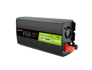 GREEN CELL PRZETWORNICA LCD 12V/230V 500W/1000W CZYSTY SINUS INVGC12P500LCD - 2877706098