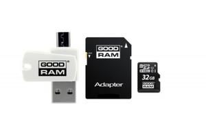Karta pamici z adapterem i czytnikiem kart GoodRam All in one M1A4-0320R12 (32GB; Class 10; Adapter - 2876699678