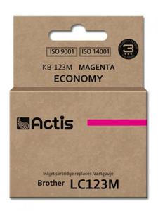 Tusz ACTIS KB-123M (zamiennik Brother LC123M/LC121M; Standard; 10 ml; czerwony) - 2875186517
