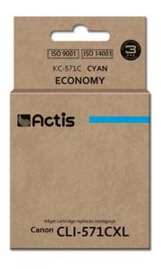Tusz ACTIS KC-571C (zamiennik Canon CLI-571C; Standard; 12 ml; niebieski) - 2875186605