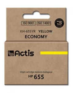 Tusz ACTIS KH-655YR (zamiennik HP 655 CZ112AE; Standard; 12 ml; ty) - 2875186771