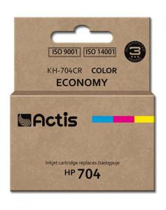 Tusz ACTIS KH-704CR (zamiennik HP 704 CN693AE; Standard; 9 ml; kolor) - 2875186852