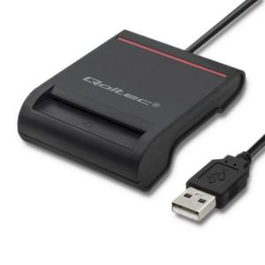 QOLTEC INTELIGENTNY CZYTNIK KART CHIPOWYCH ID USB 2.0 | PLUG&PLAY - 2878128014