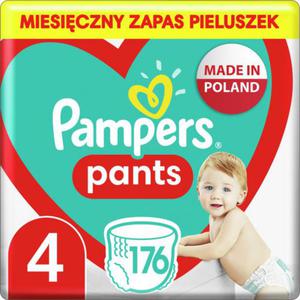 PAMPERS Pieluchomajtki MTH Rozm 4, 9-15kg, 176szt - 2876091990