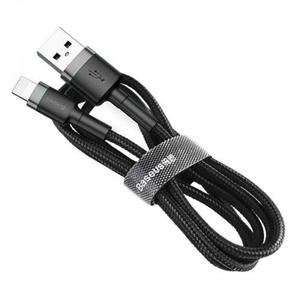 BASEUS KABEL LIGHTNING USB 2,4A 1M SZARO-CZARNY - 2877916822