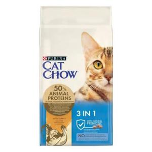 Karma PURINA NESTLE Cat Chow Feline 3in1 Turkey (15 kg ) - 2877704790