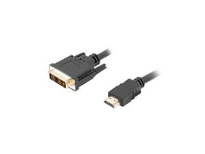 Kabel Lanberg CA-HDDV-10CC-0030-BK (HDMI M - DVI-D (18+1) M; 3m; kolor czarny) - 2876294910