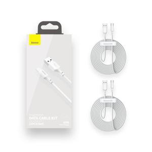 BASEUS KABEL USB/USB-C SIMPLE WISDOM, 40W, 5A, 1.5M BIAY - 2877917017