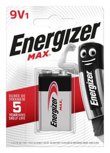 BATERIA ENERGIZER MAX 9V 6LR61. 1 szt. Opakowanie ECO - 2876700754