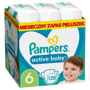 PAMPERS Pieluchy AB Rozm 6, 13-18kg, 128szt - 2878254465