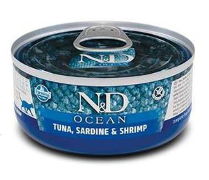 FARMINA N&D CAT OCEAN TUNA,SARDINE&SHRIMPS 70g - 2878582673