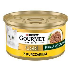 Purina GOURMET GOLD Succulent Delights Kurczak 85g - 2875620819