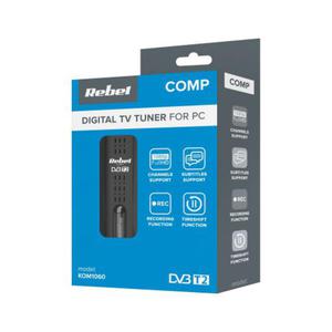 REBEL COMP TUNER CYFROWY USB DVB-T2 H.265 HEVC - 2870263108