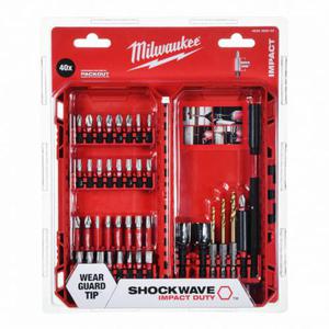 Zestaw kocwek/bitw+wierta+uchwyt SHOCKWAVE 40 elem 4932492004 MILWAUKEE - 2878013478