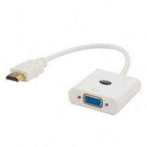 Adapter SAVIO CL-27/B (HDMI M - D-Sub (VGA) F; 0,10m; kolor biay) - 2870834776