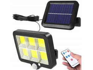 Lampa solarna 120 LED z czujnikiem ruchu + pilot, 0000011444 - 2873316590