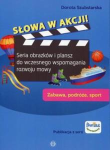 Sowa w akcji Zabawa podre sport Seria obrazkw i plansz do wczesnego wspomagania rozwoju mowy - 2860971025