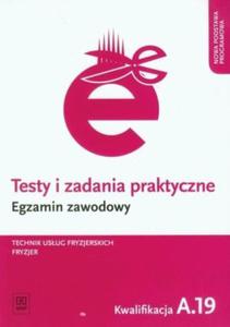 Testy i zadania praktyczne Egzamin zawodowy Technik usug fryzjerskich Fryzjer Kwalifikacja A.19