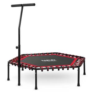 Trampolina fitness, z uchwytem, Neo-Sport, 127x118 cm, czerwony - 2868665684