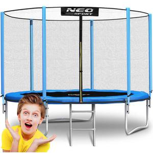 Trampolina ogrodowa, siatka zewntrzna i drabinka, Neo-Sport, 8ft, 252 cm - 2870261824