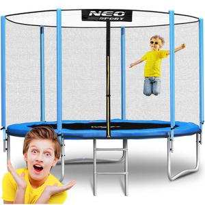 Trampolina ogrodowa, siatka zewntrzna i drabinka, Neo-Sport, 10ft, 312 cm - 2870261825