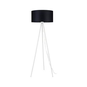 Lampa podogowa stojca, tripod, 52x52x159 cm, biay, czarny - 2873076376