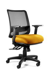 Fotel ergonomiczny, biurowy, Saga Plus M, honey - 2873531344