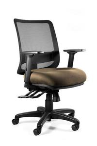 Fotel ergonomiczny, biurowy, Saga Plus M, taupe - 2873531349