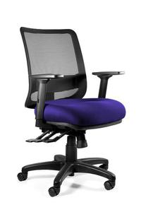 Fotel ergonomiczny, biurowy, Saga Plus M, navyblue - 2873531352